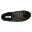 Casual sneaker shoes with ties closure in velvet canvas.