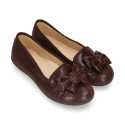 Bailarina tipo Slipper en Serratex estampado con lazo.