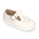 Little Washable leather sandal shoes with ANCHOR design.