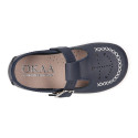 Little Washable leather sandal shoes with ANCHOR design.