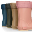 Kids Rain boots respectful model of Igor shoes with adjustable neck.