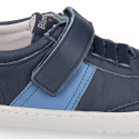 BLANDITOS kids sneakers laceless in leather for large sizes.