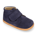 BLANDITOS kids bootie to dress laceless in soft suede leather.