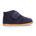 BLANDITOS kids bootie to dress laceless in soft suede leather.