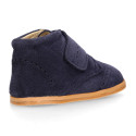 BLANDITOS kids bootie to dress laceless in soft suede leather.