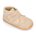 BLANDITOS kids bootie to dress laceless in soft suede leather.