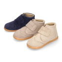 BLANDITOS kids bootie to dress laceless in soft suede leather.