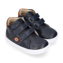 Okaa Flex Kids Sneaker shoes bootie type with sport design. RESPECTFUL model.