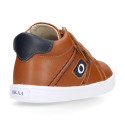 Okaa Flex Kids Sneaker shoes bootie type with sport design. RESPECTFUL model.