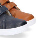 Okaa Flex Kids Sneaker shoes bootie type with sport design. RESPECTFUL model.