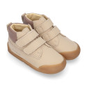 BLANDITOS by Crio´s kids sneakers bootie style laceless in leather.