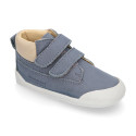 BLANDITOS by Crio´s kids sneakers bootie style laceless in leather.