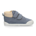 BLANDITOS by Crio´s kids sneakers bootie style laceless in leather.