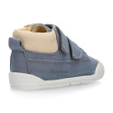 BLANDITOS by Crio´s kids sneakers bootie style laceless in leather.