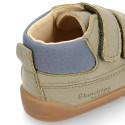 BLANDITOS by Crio´s kids sneakers bootie style laceless in leather.