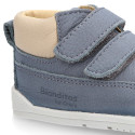 BLANDITOS by Crio´s kids sneakers bootie style laceless in leather.