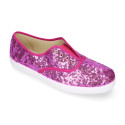 New Cotton canvas Bamba shoes with SEQUINS design.