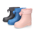 Bota de agua infantil BIMBI EURI en colores sólidos y cuello ajustable.