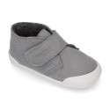 BLANDITOS kids bootie laceless in leather with warm lining.