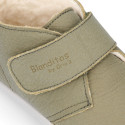 BLANDITOS kids bootie laceless in leather with warm lining.