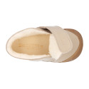 BLANDITOS kids bootie laceless in leather with warm lining.