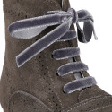 New Pascuala style boots in suede leather.