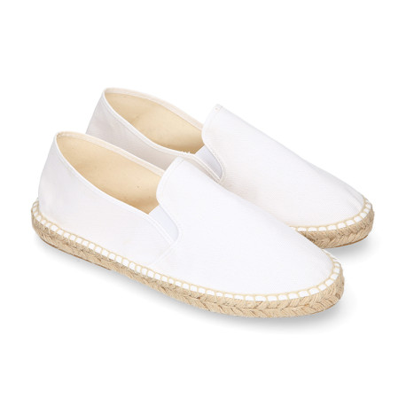 New classic cotton canvas espadrille shoes.