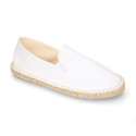 New classic cotton canvas espadrille shoes.