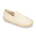 New classic cotton canvas espadrille shoes.