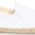 New classic cotton canvas espadrille shoes.