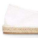 New classic cotton canvas espadrille shoes.