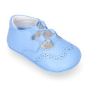 Soft Nappa leather English Style shoes for baby.