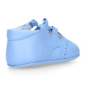 Soft Nappa leather English Style shoes for baby.