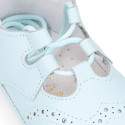 Soft Nappa leather English Style shoes for baby.