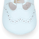 Soft Nappa leather English Style shoes for baby.