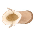 BLANDITOS kids bootie laceless in suede leather with warm lining.