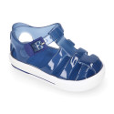 Tennis style kids jelly shoes for the Beach and Pool.