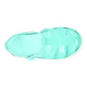 Tennis style kids jelly shoes for the Beach and Pool.