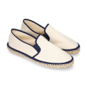 New Classic Combined cotton canvas espadrille shoes.