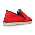 New Classic Combined cotton canvas espadrille shoes.