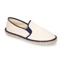 New Classic Combined cotton canvas espadrille shoes.