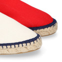 New Classic Combined cotton canvas espadrille shoes.