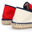 New Classic Combined cotton canvas espadrille shoes.