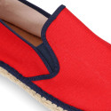 New Classic Combined cotton canvas espadrille shoes.