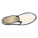 New Classic Combined cotton canvas espadrille shoes.