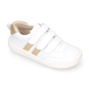 Okaa Flex respectful Kids Sneaker shoes in seasonal colors.