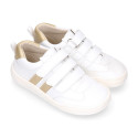 Okaa Flex respectful Kids Sneaker shoes in seasonal colors.