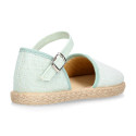 Plumeti linen canvas girl espadrille shoes for ceremony.