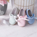 CEREMONY LINEN Laces up shoes for little kids in pastel colors.