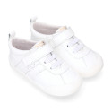 BLANDITOS by Crio´s kids sneakers with elastic lace and hook-and-loop strap closure.